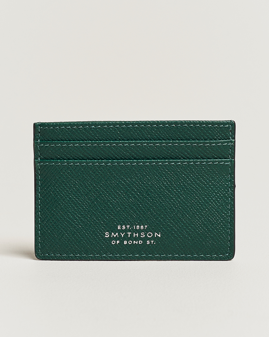 Herre | Smythson Panama Flat Cardholder Forest Green | Smythson | Panama Flat Cardholder Forest Green