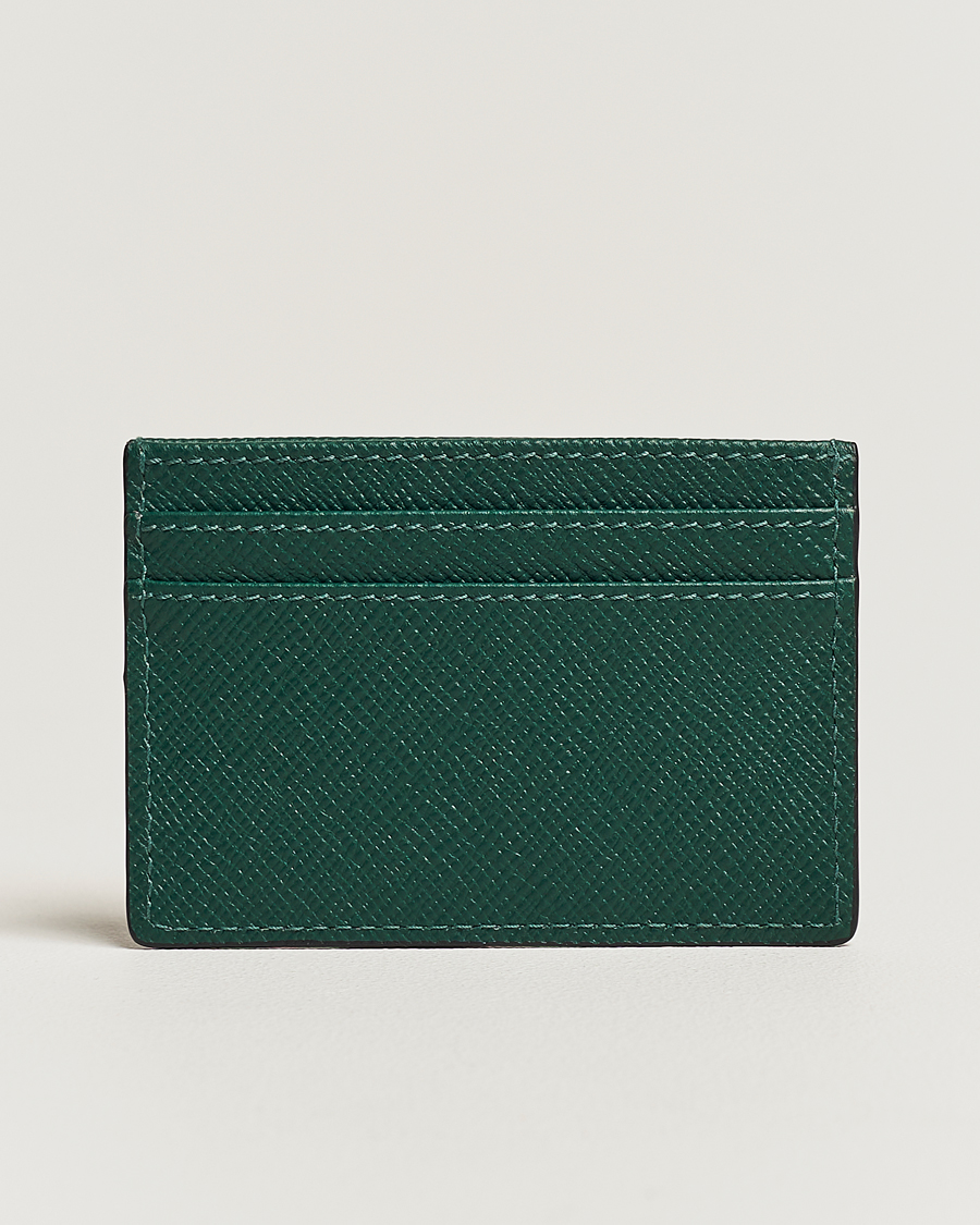 Herre | Smythson Panama Flat Cardholder Forest Green | Smythson | Panama Flat Cardholder Forest Green