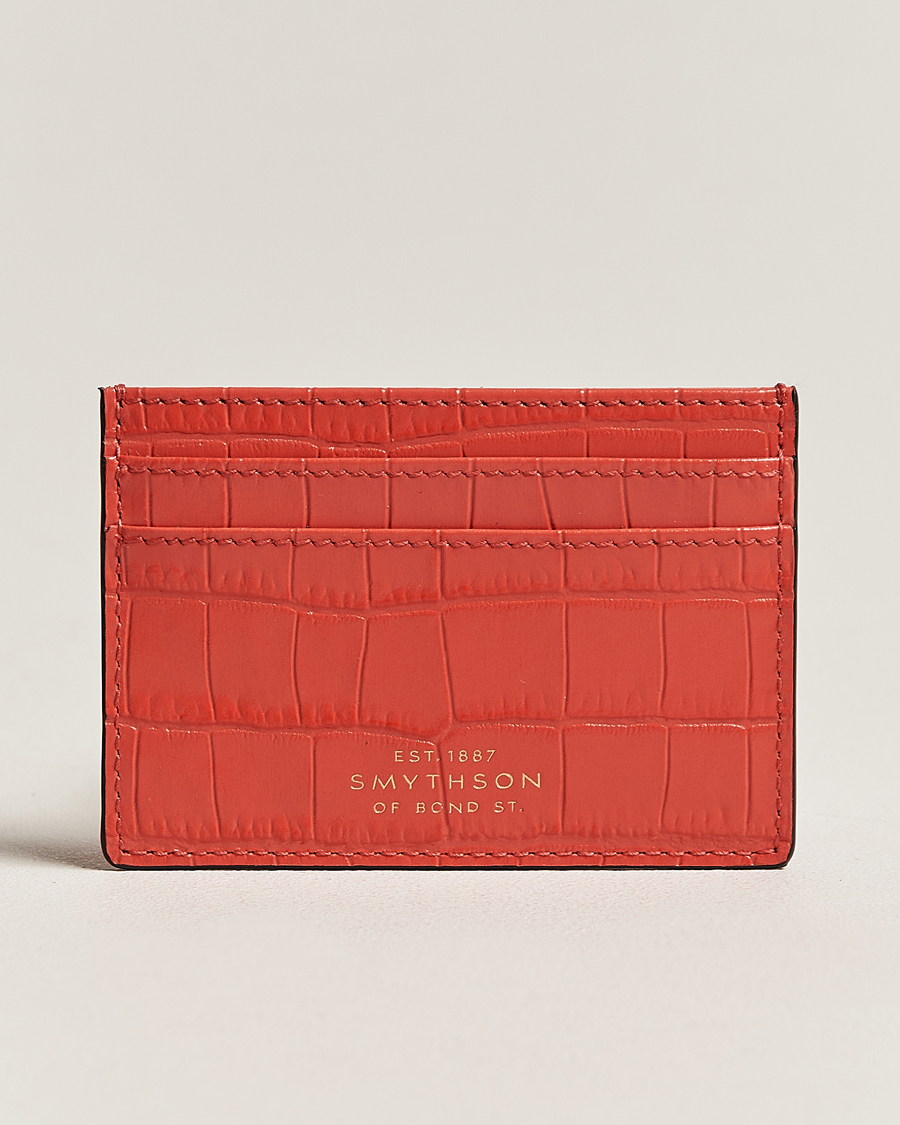 Herre | Smythson Mara Flat Cardholder Watermelon | Smythson | Mara Flat Cardholder Watermelon