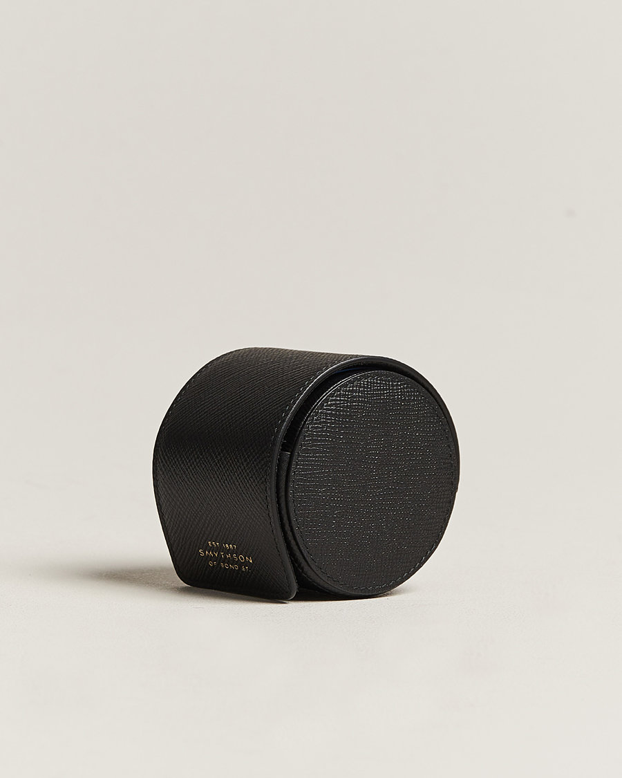 Herre | Ure- & smykkeæsker | Smythson | Panama Single Watch Roll Black