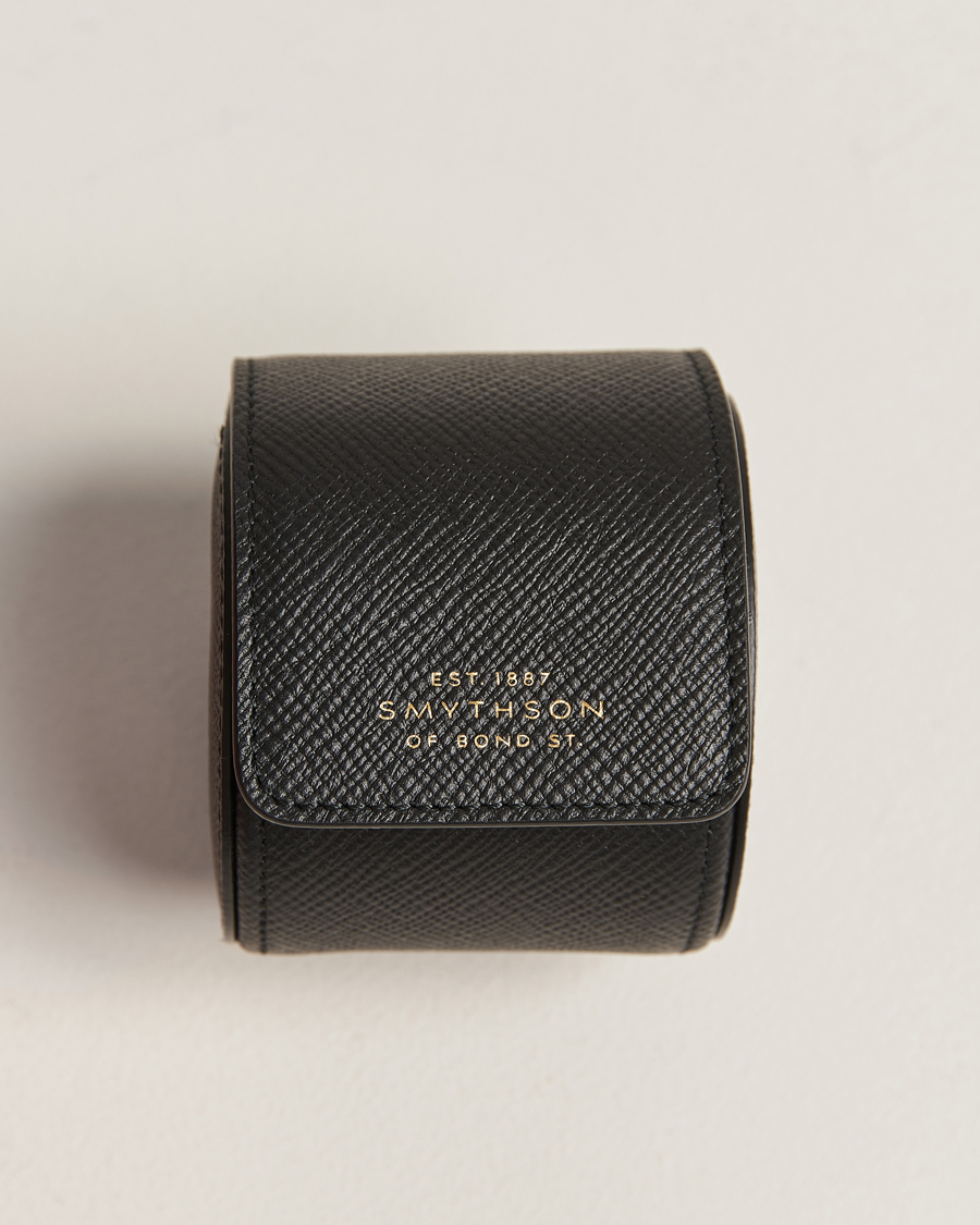 Herre | Ure- & smykkeæsker | Smythson | Panama Single Watch Roll Black