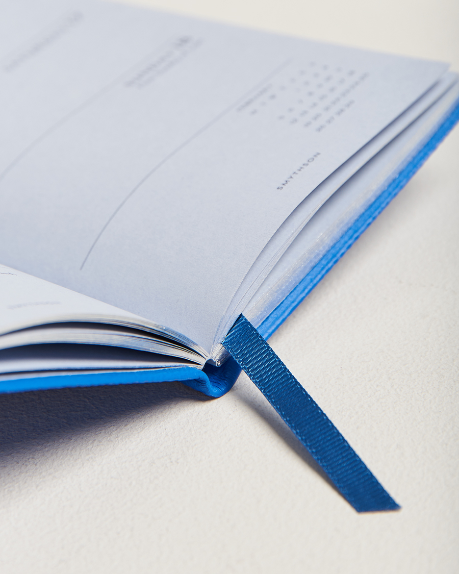 Herre | Smythson Panama Crossgrain Diary 2024 Lapis | Smythson | Panama Crossgrain Diary 2024 Lapis