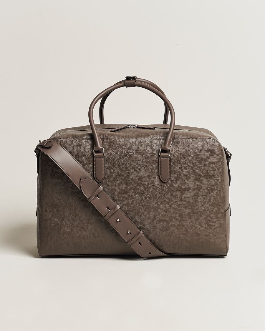 Herre | Tasker | Smythson | Ludlow Soft Travel Bag Dark Taupe