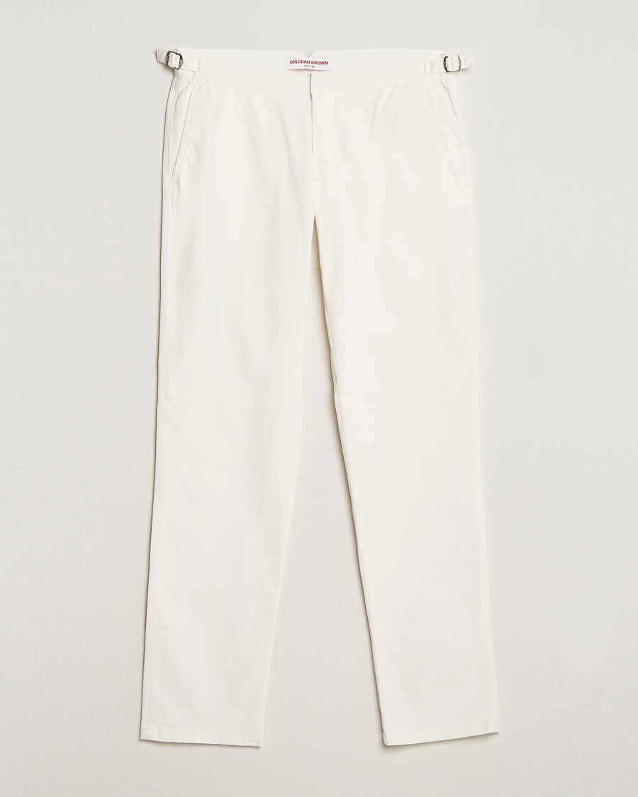 Herre | Bukser | Orlebar Brown | Fallon Cotton Stretch Trousers Sea Mist