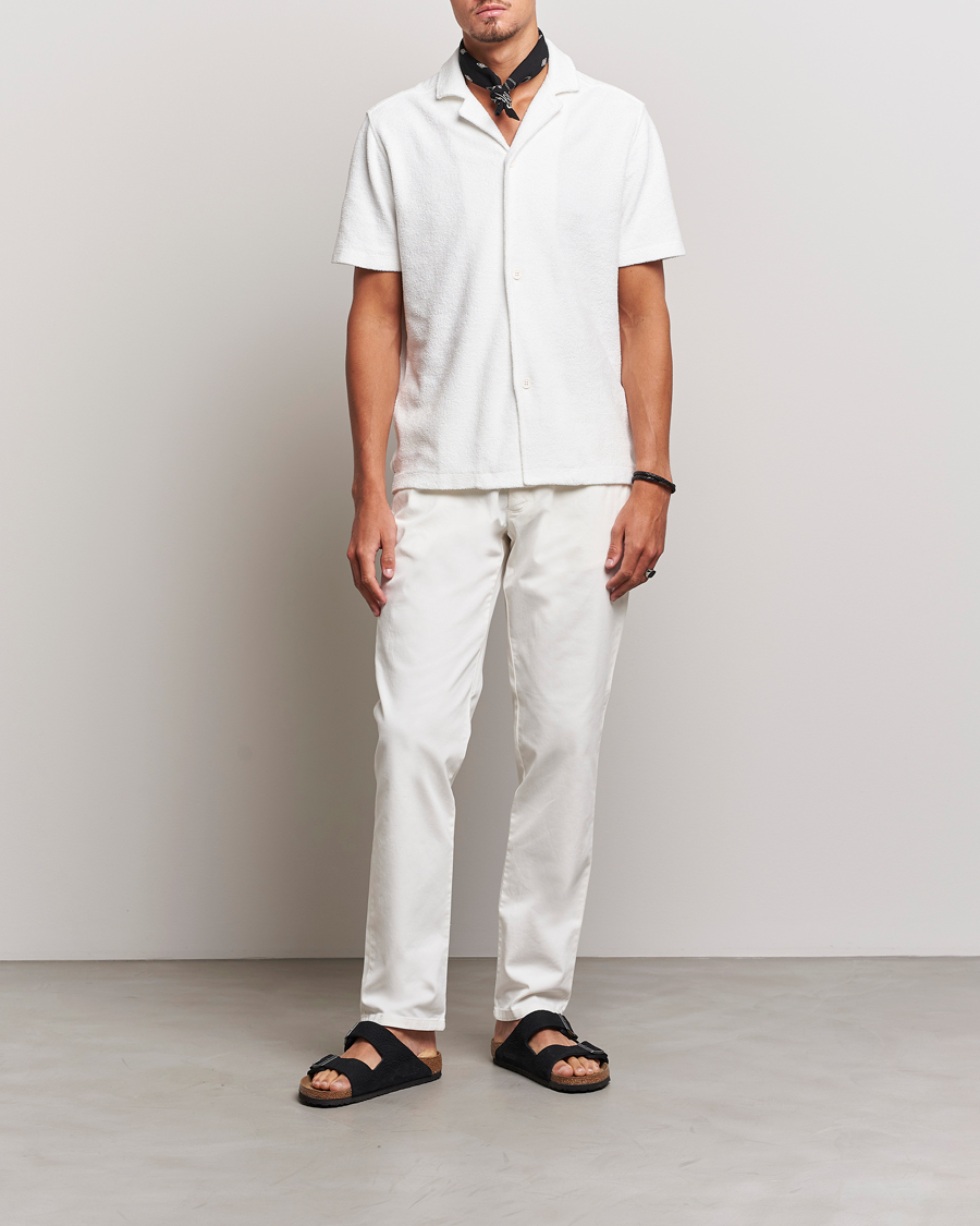 Herre | Bukser | Orlebar Brown | Fallon Cotton Stretch Trousers Sea Mist