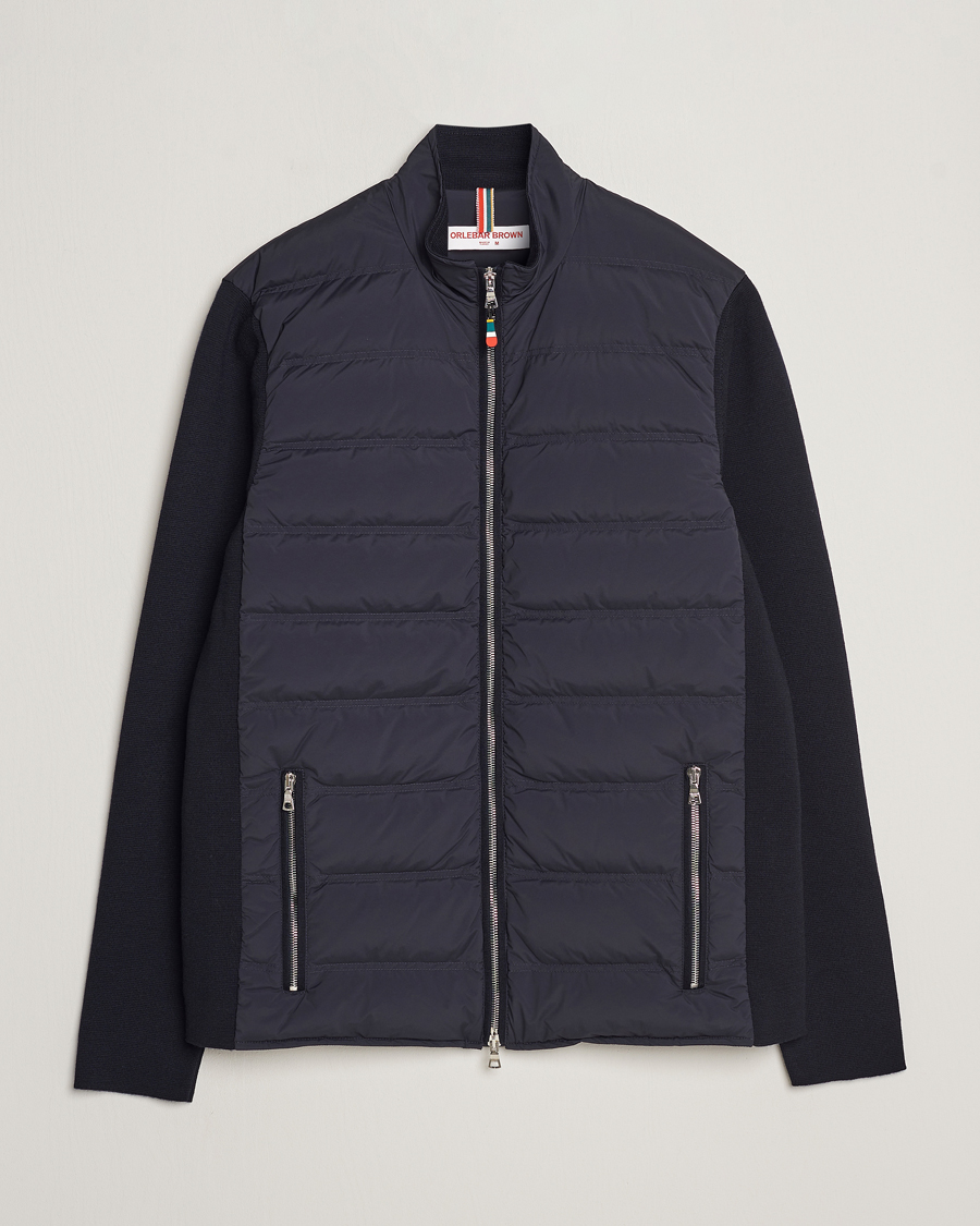 Herre | Jakker | Orlebar Brown | Wallace Hybrid Padded Jacket Night Iris