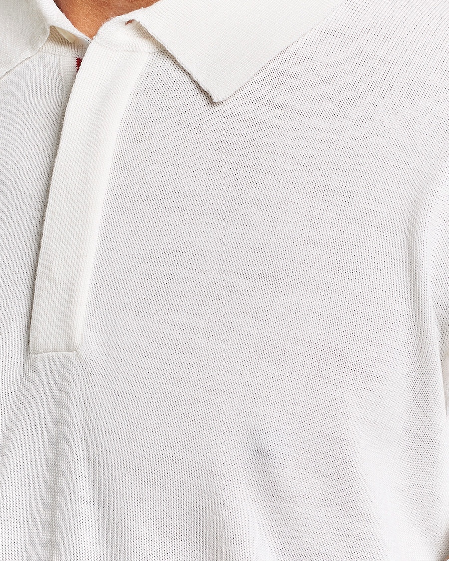 Herre | Trøjer | Orlebar Brown | Ebro OB Stripe Polo White Sand