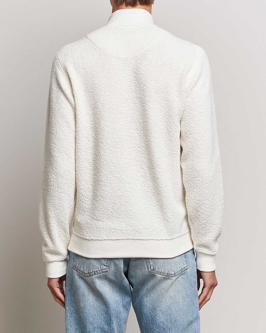 Herre | Trøjer | Orlebar Brown | Isar Fleece Cashmere Half-Zip White Sand