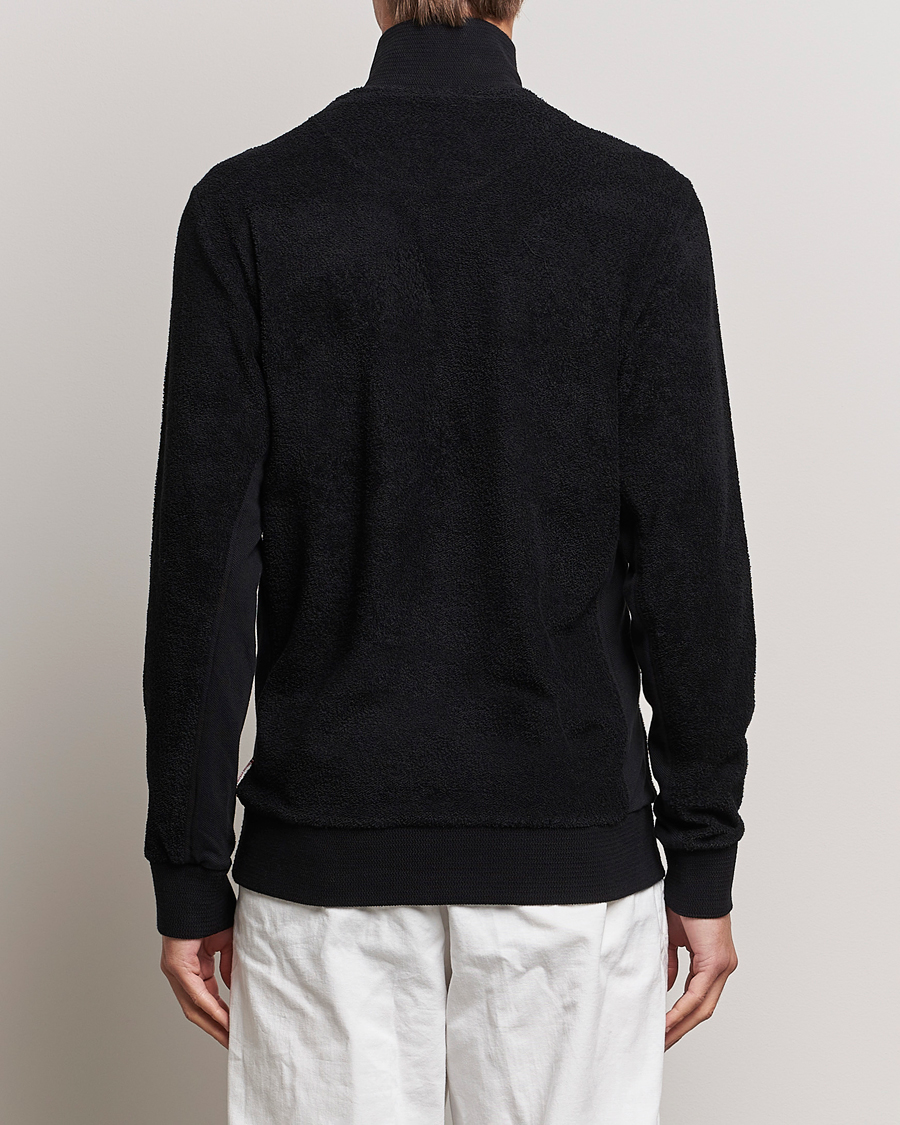 Herre | Trøjer | Orlebar Brown | Isar Mix Texture Half-Zip Black