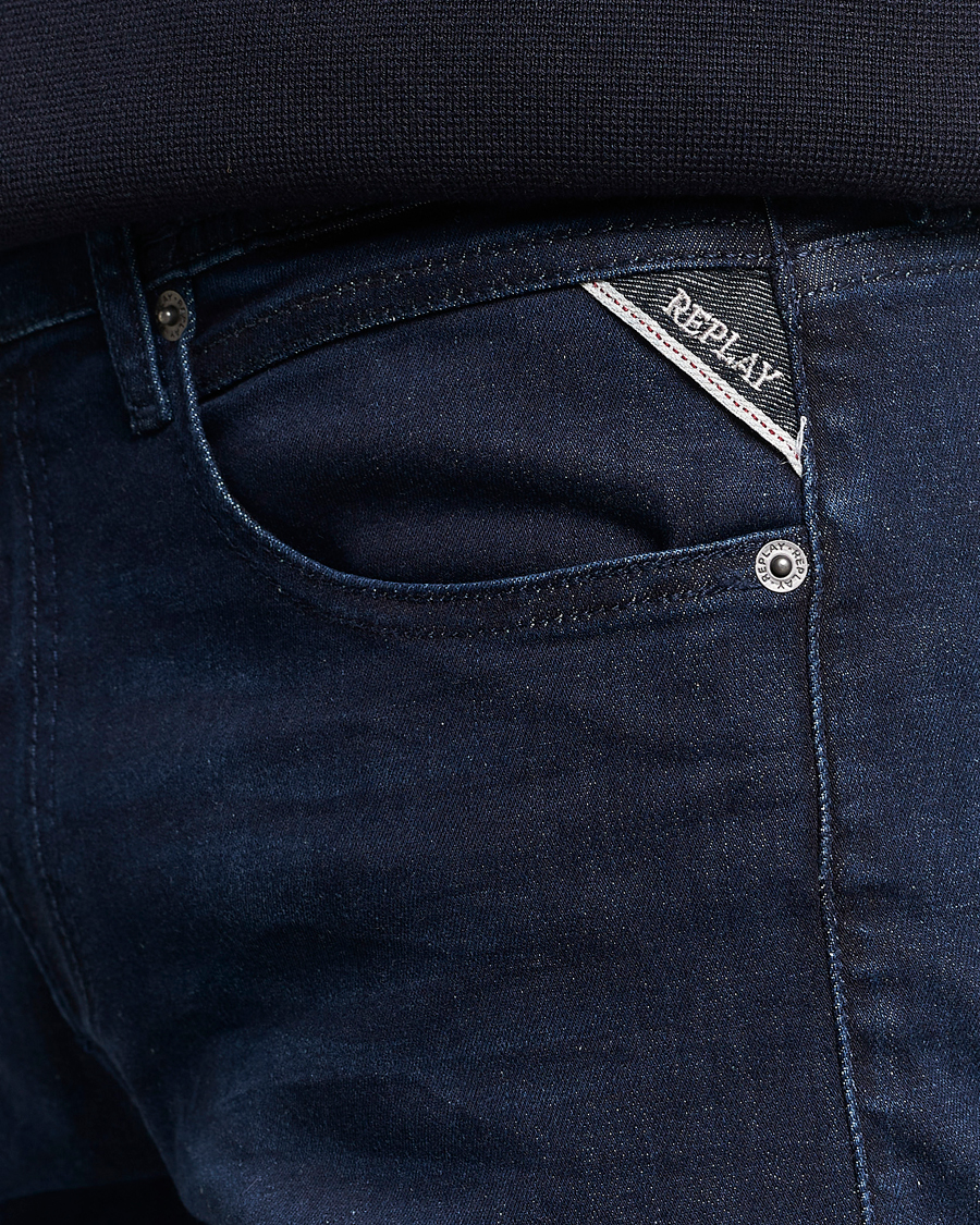 Herre | Jeans | Replay | Grover Powerstretch Jeans Dark Blue