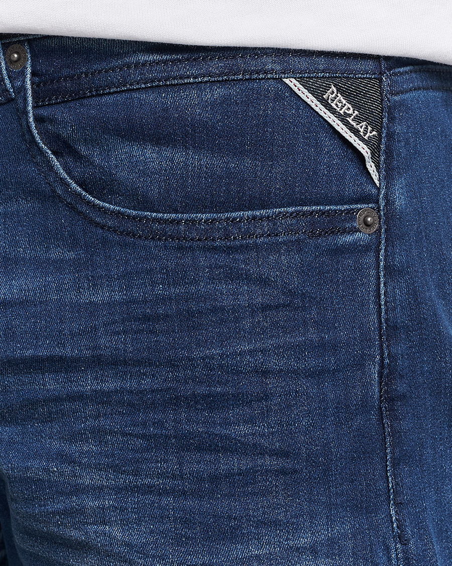 Herre | Bukser | Replay | Grover Powerstretch Jeans Dark Blue