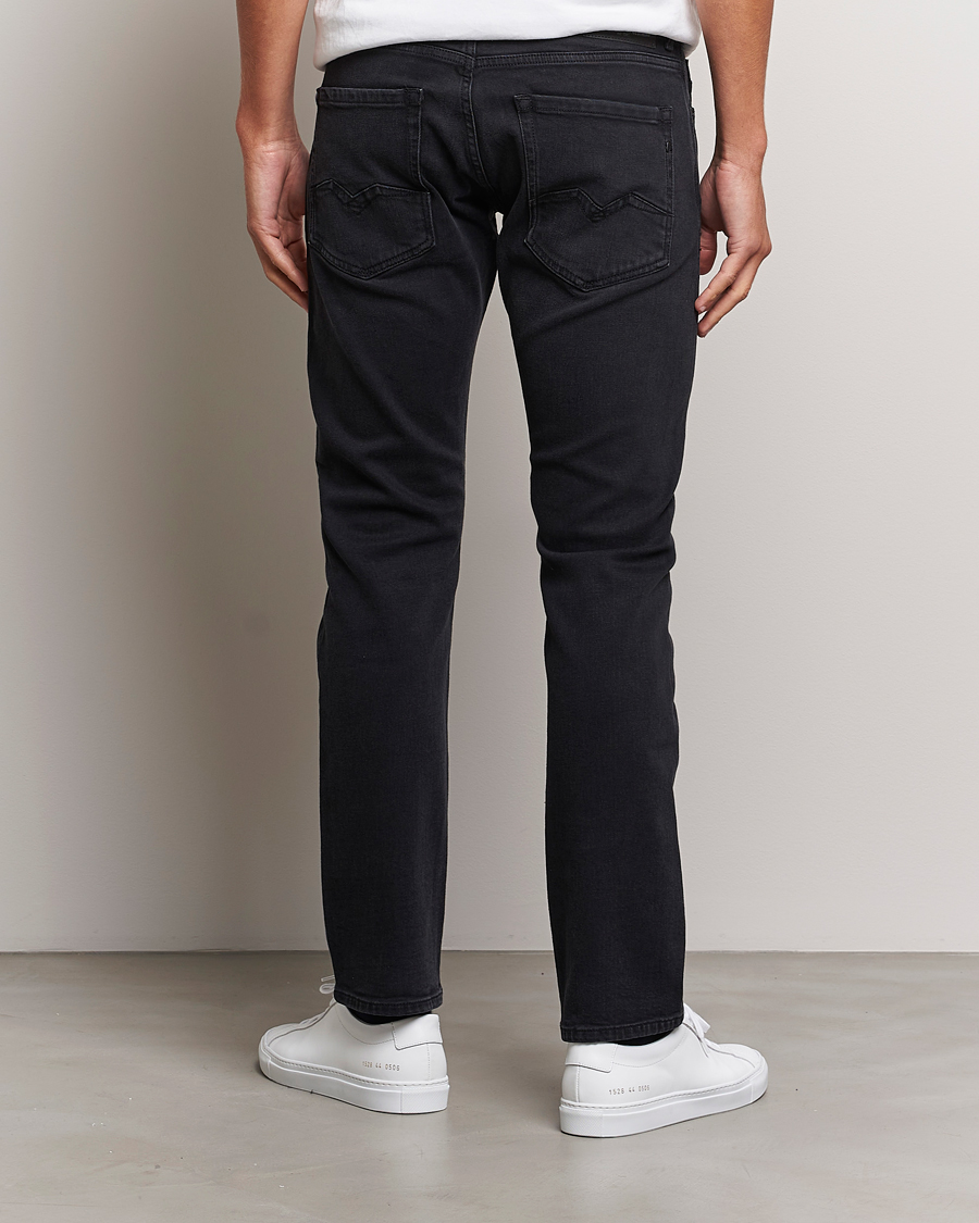 Herre | Jeans | Replay | Rocco Tapered Stretch Jeans Washed Black