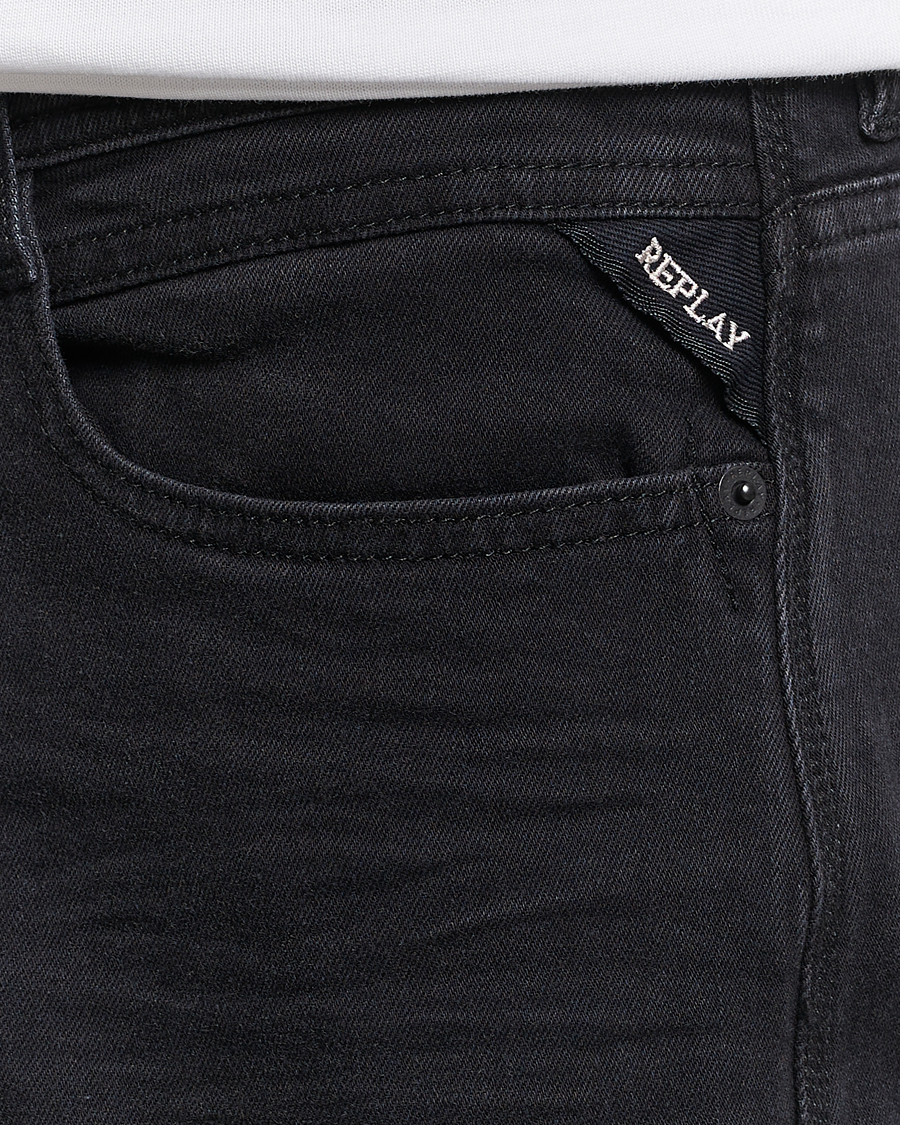 Herre | Jeans | Replay | Rocco Tapered Stretch Jeans Washed Black