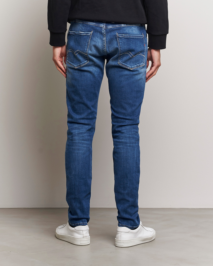 Herre | Jeans | Replay | Anbass Super Stretch Bio Jeans Medium Blue