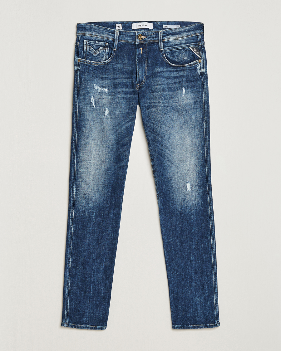 Herre | Jeans | Replay | Anbass 5 Years Wash Jeans Dark Blue
