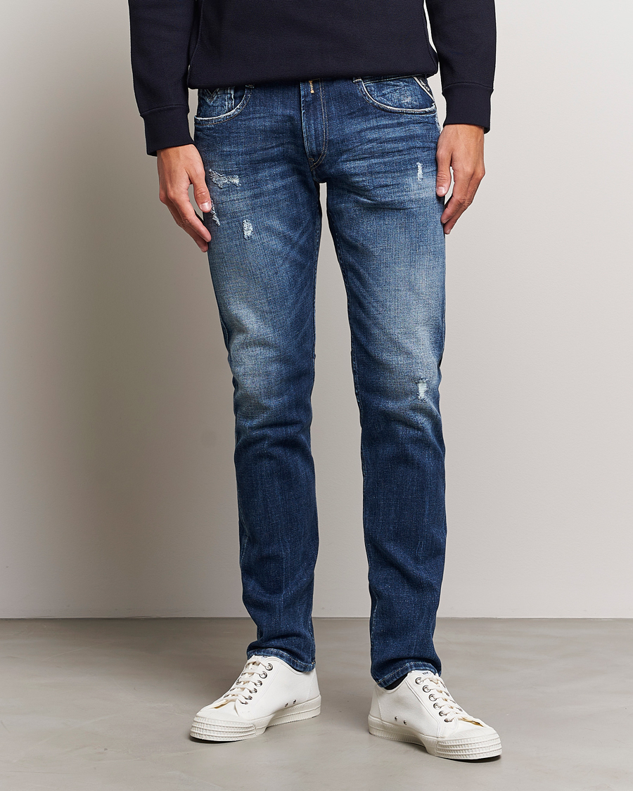 Herre | Jeans | Replay | Anbass 5 Years Wash Jeans Dark Blue