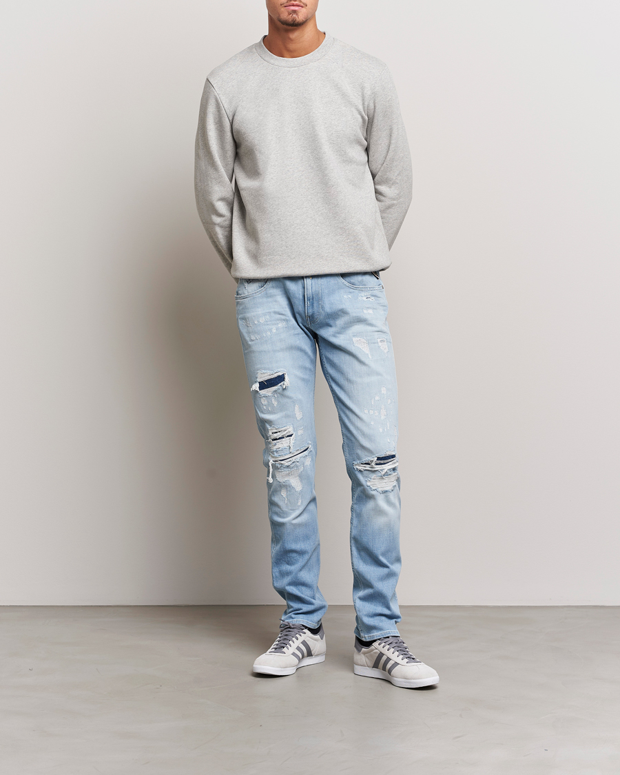 Herre | Jeans | Replay | Anbass 20 Years Wash Jeans Light Blue