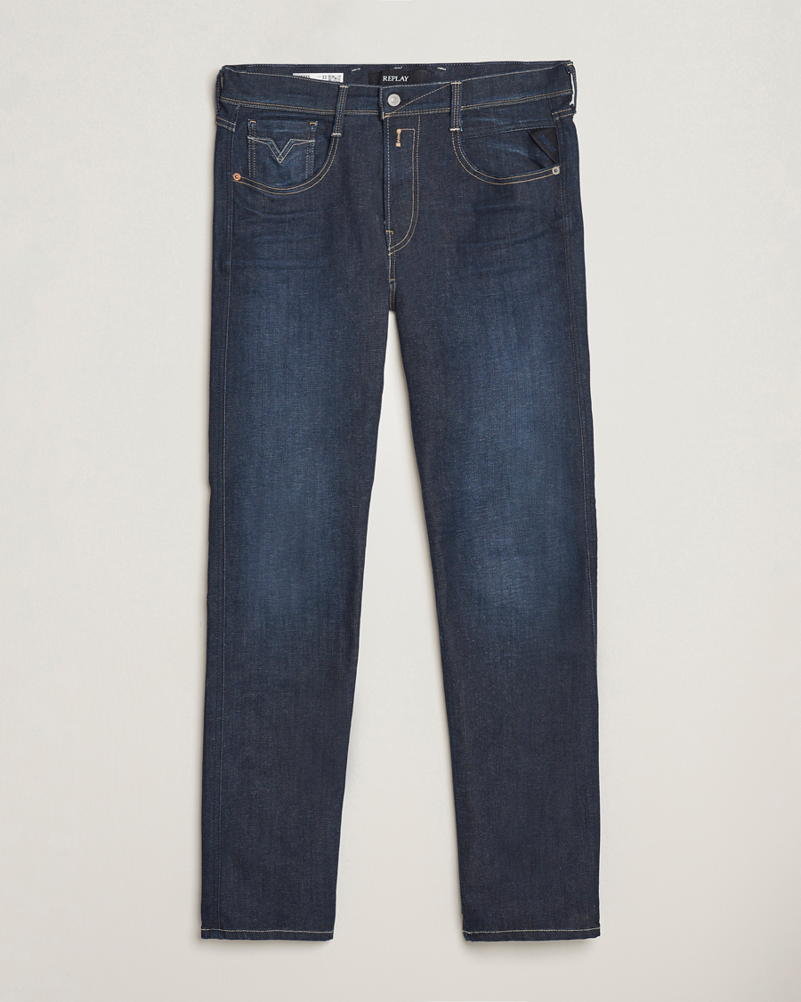 Herre | Jeans | Replay | Anbass Hyperflex Re-Used Jeans Dark Blue