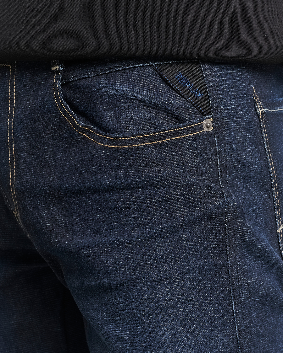 Herre | Jeans | Replay | Anbass Hyperflex Re-Used Jeans Dark Blue