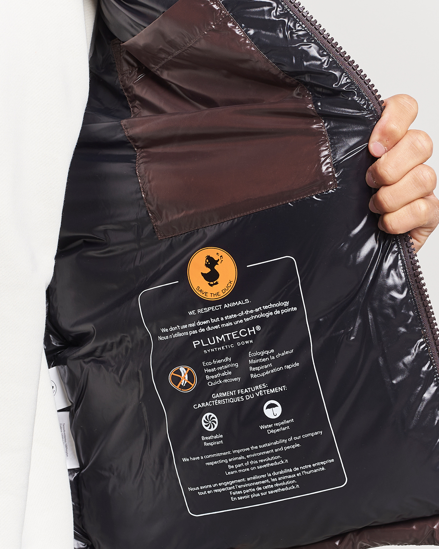 Herre | Jakker | Save The Duck | Ailantus Padded Puffer Vest Brown Black