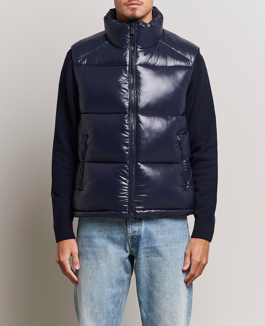 Herre | Jakker | Save The Duck | Ailantus Padded Puffer Vest Blue Black
