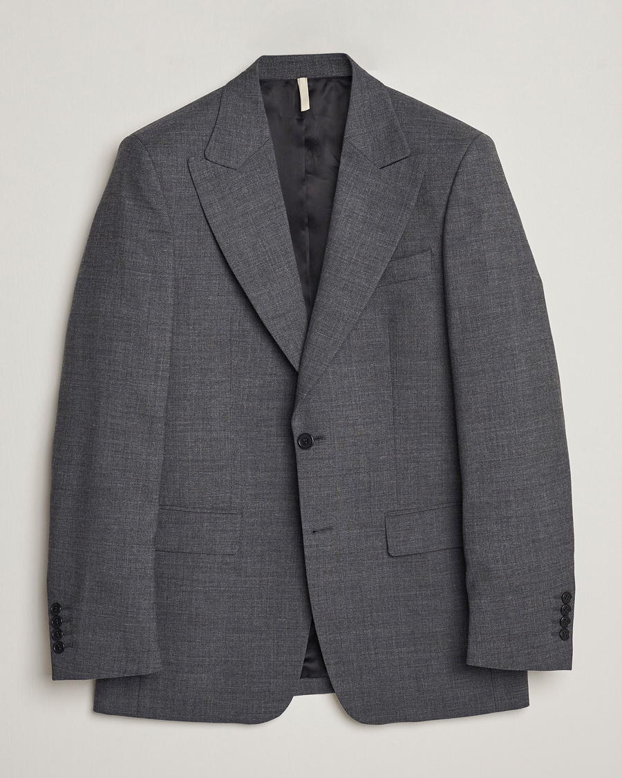 Herre | Blazere & jakker | Sunflower | Single Breasted Wool Blazer Antracite