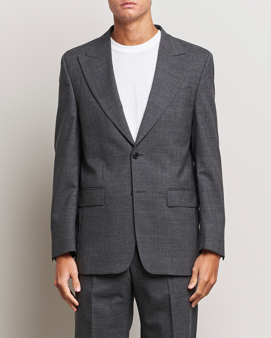 Herre | Blazere & jakker | Sunflower | Single Breasted Wool Blazer Antracite