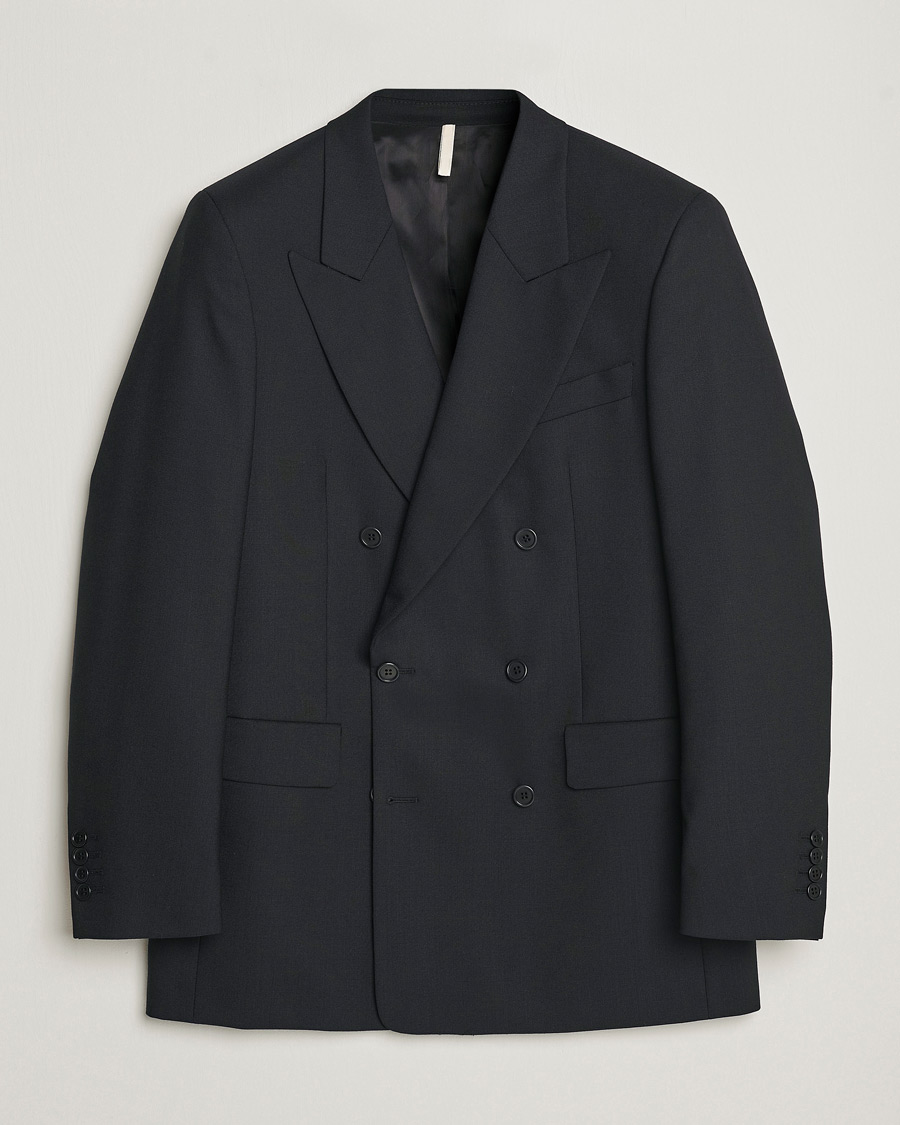 Herre | Blazere & jakker | Sunflower | Double Breasted Wool Blazer Black