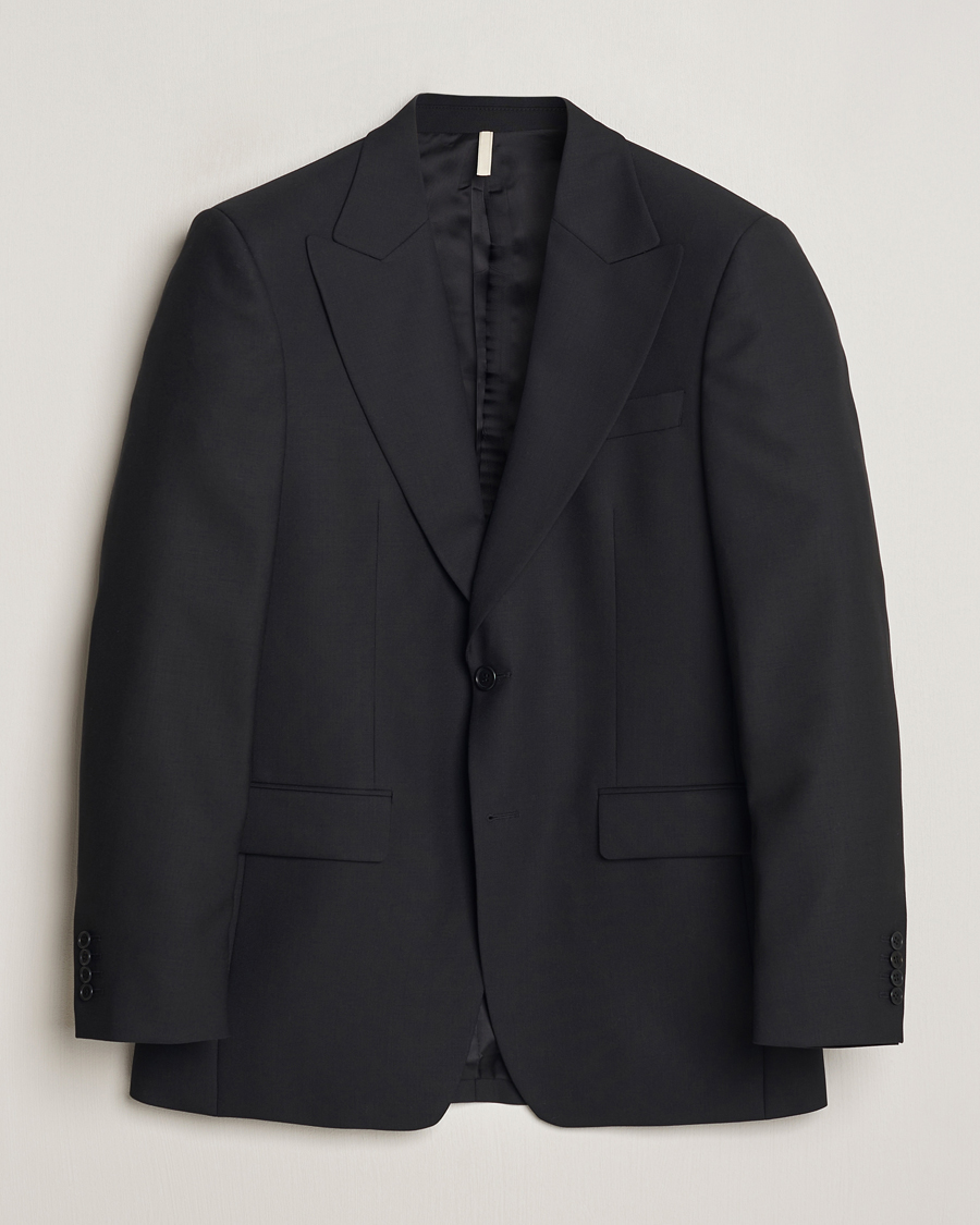 Herre | Blazere & jakker | Sunflower | Single Breasted Wool Blazer Black