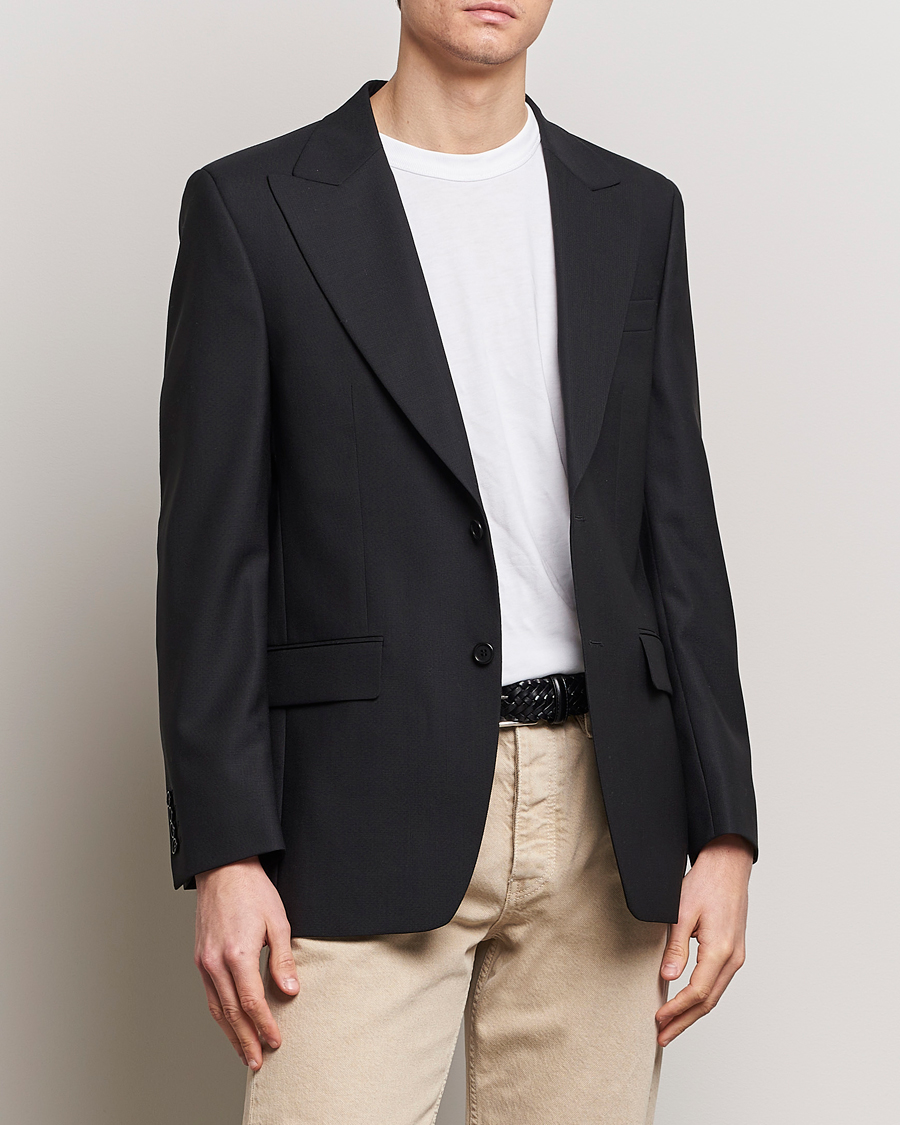 Herre | Bukser | Sunflower | Straight Wool Trousers Black