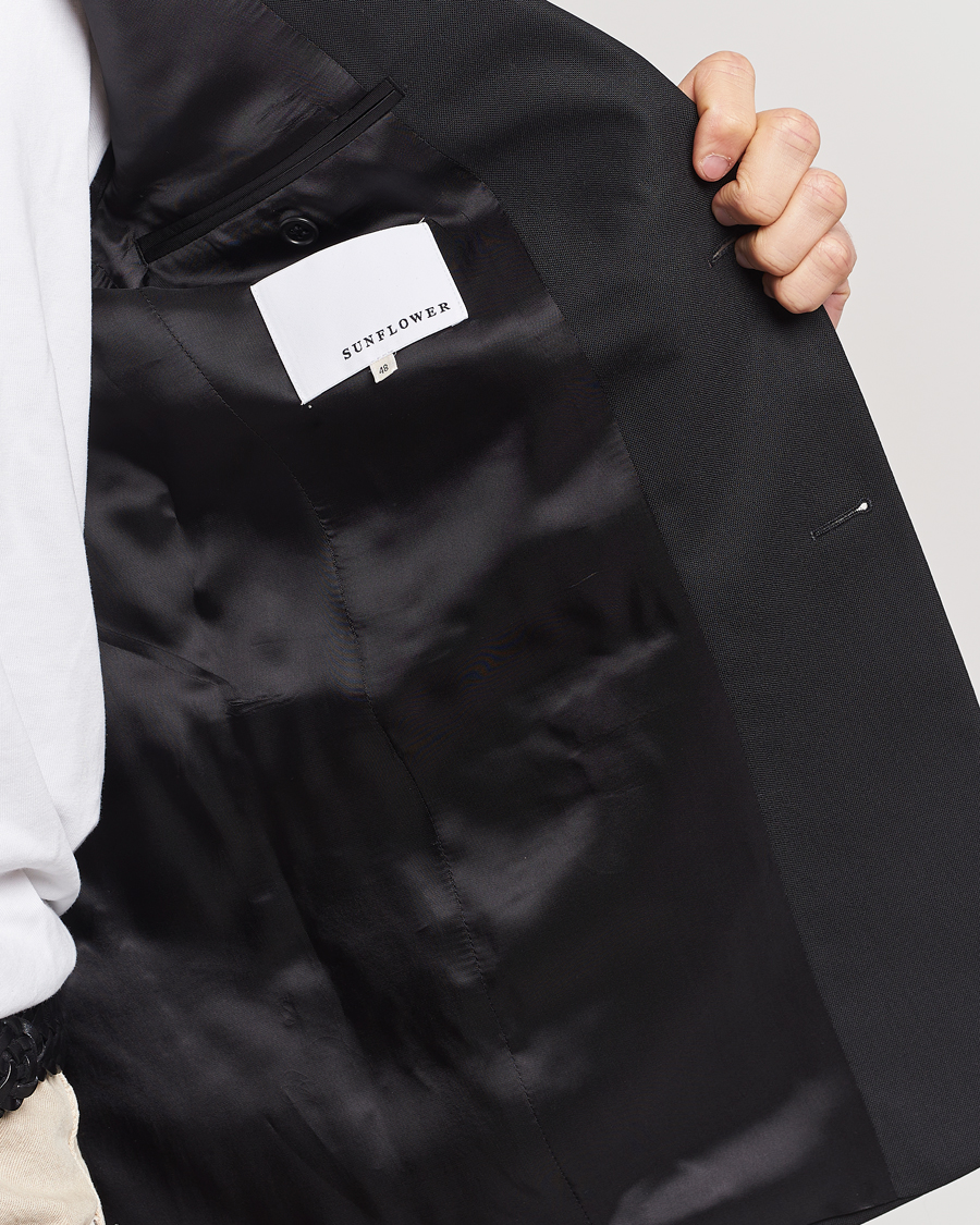 Herre | Blazere & jakker | Sunflower | Single Breasted Wool Blazer Black