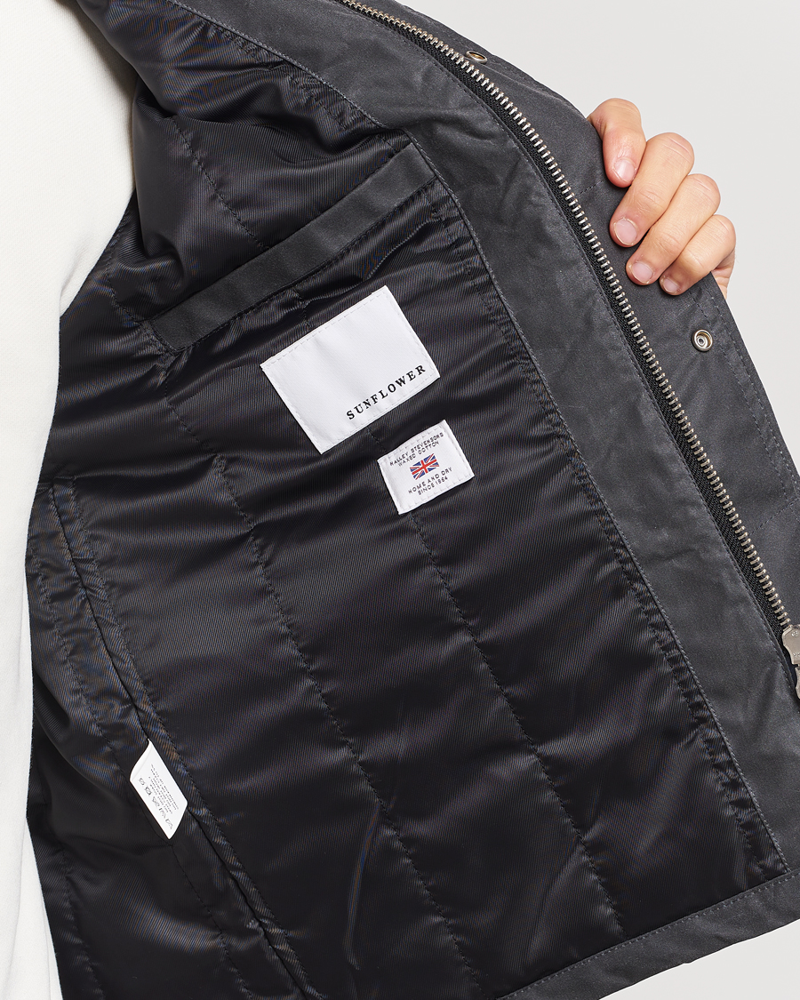 Herre | Jakker | Sunflower | Waxed Short Jacket Black