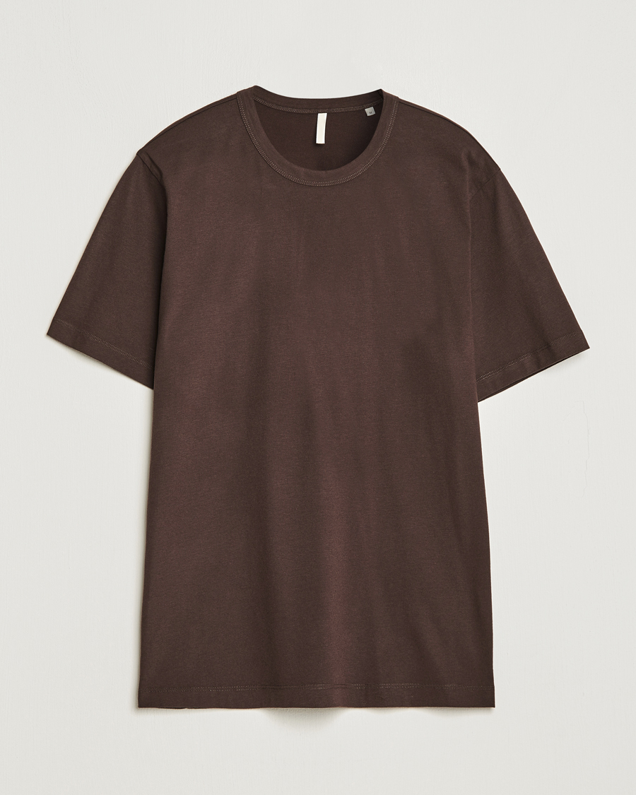 Herre | T-Shirts | Sunflower | Day Tee Dark Brown