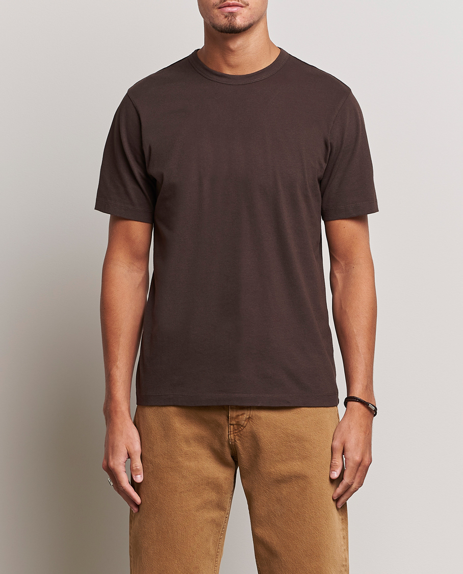 Herre | T-Shirts | Sunflower | Day Tee Dark Brown