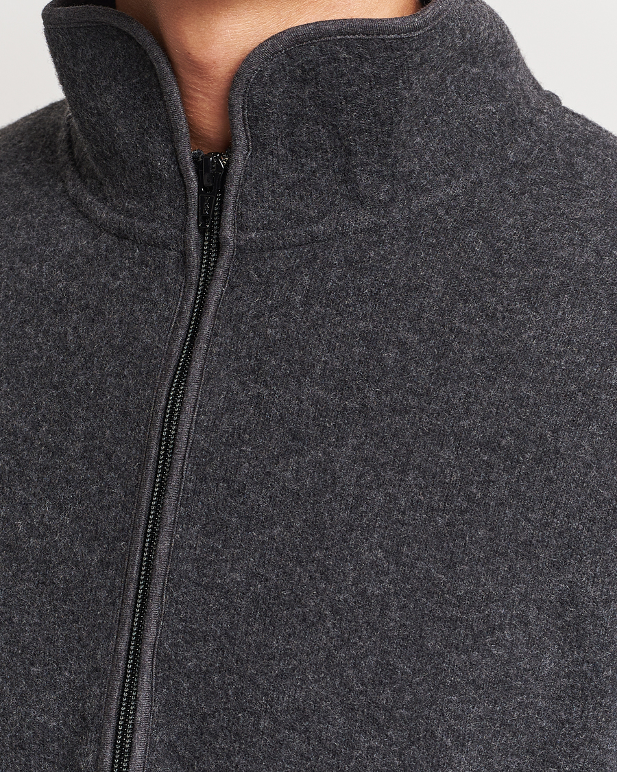 Herre | Trøjer | Sunflower | Wool Jersey Half Zip Antracite