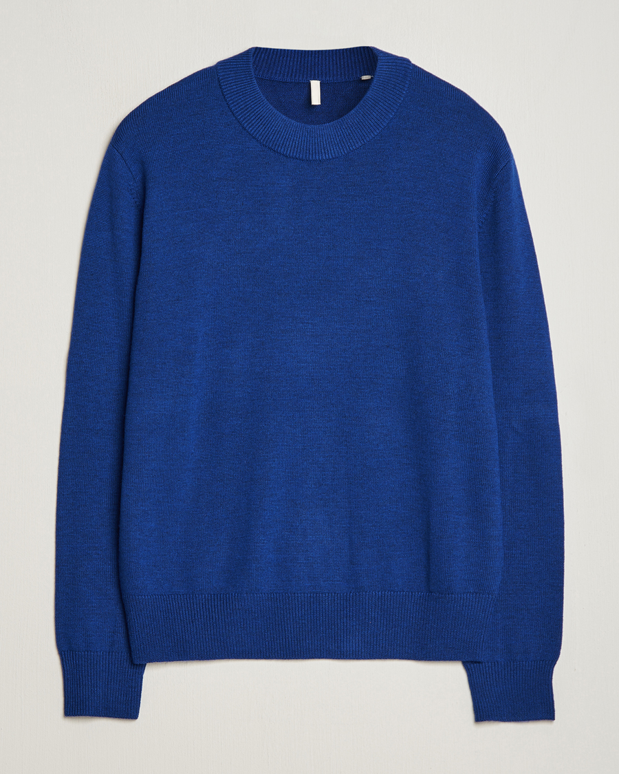 Herre | Trøjer | Sunflower | Moon Merino Sweater Blue