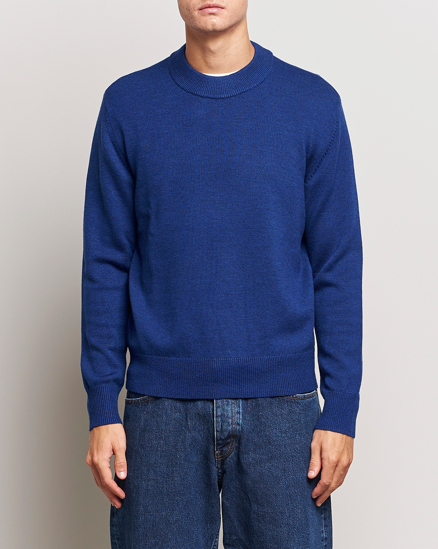 Herre | Trøjer | Sunflower | Moon Merino Sweater Blue
