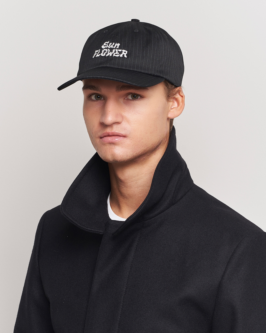 Herre | Sunflower Pinstripe Dad Cap Black | Sunflower | Pinstripe Dad Cap Black
