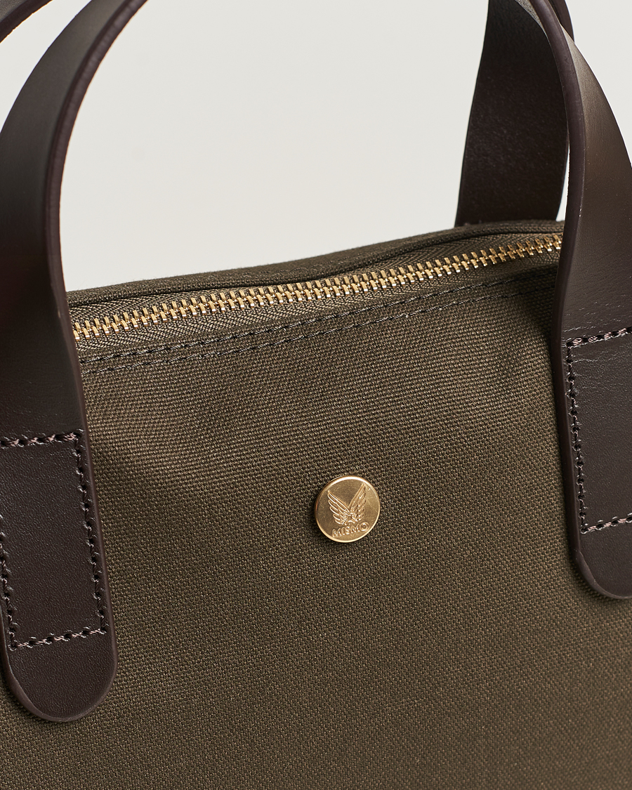 Herre | Tasker | Mismo | MismoM/S Canvas Slim BriefArmy/Dark Brown