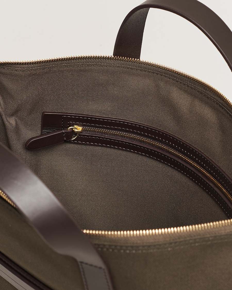 Herre | Tasker | Mismo | MismoM/S Canvas Slim BriefArmy/Dark Brown