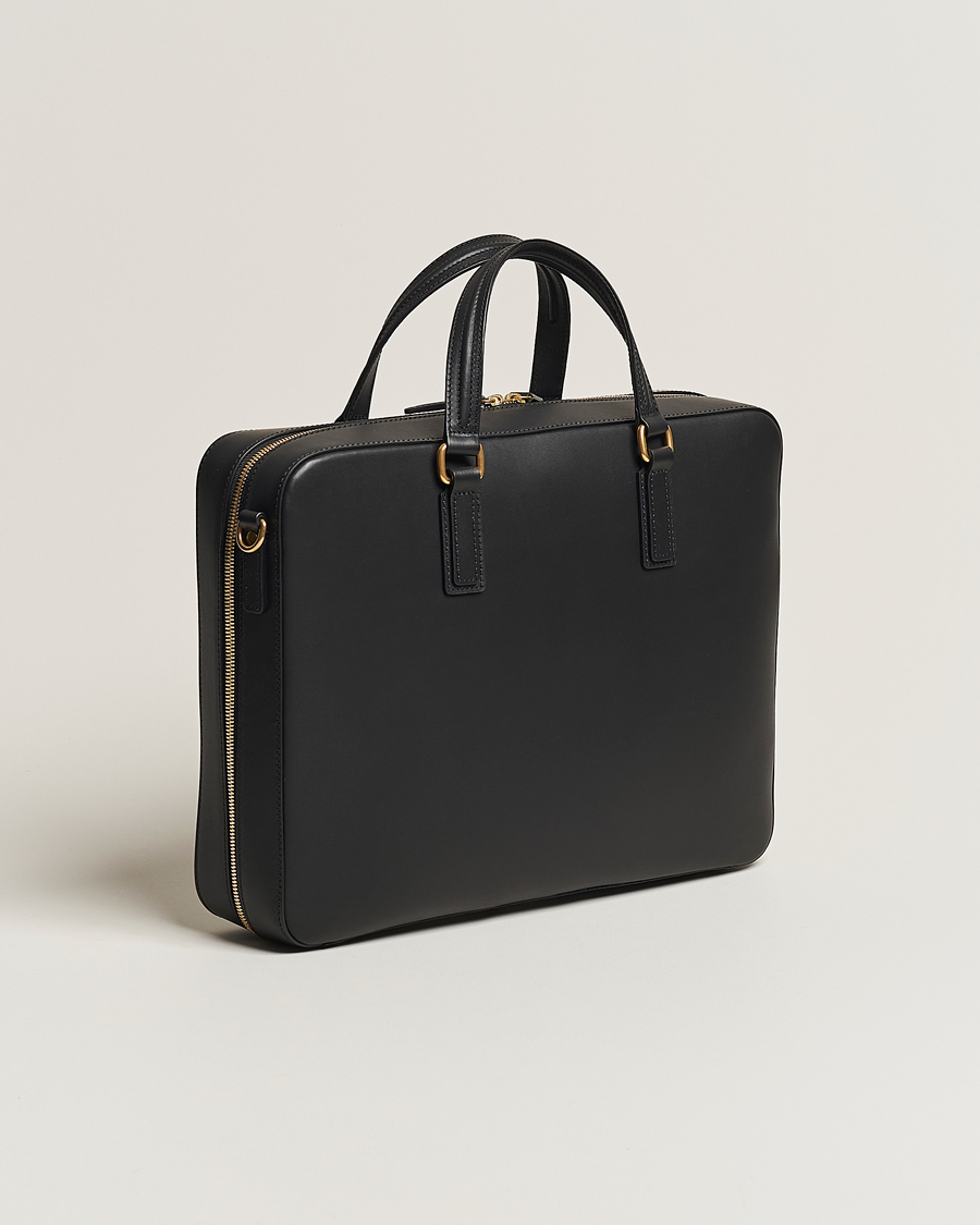 Herre | Tasker | Mismo | Morris Full Grain Leather Briefcase Black