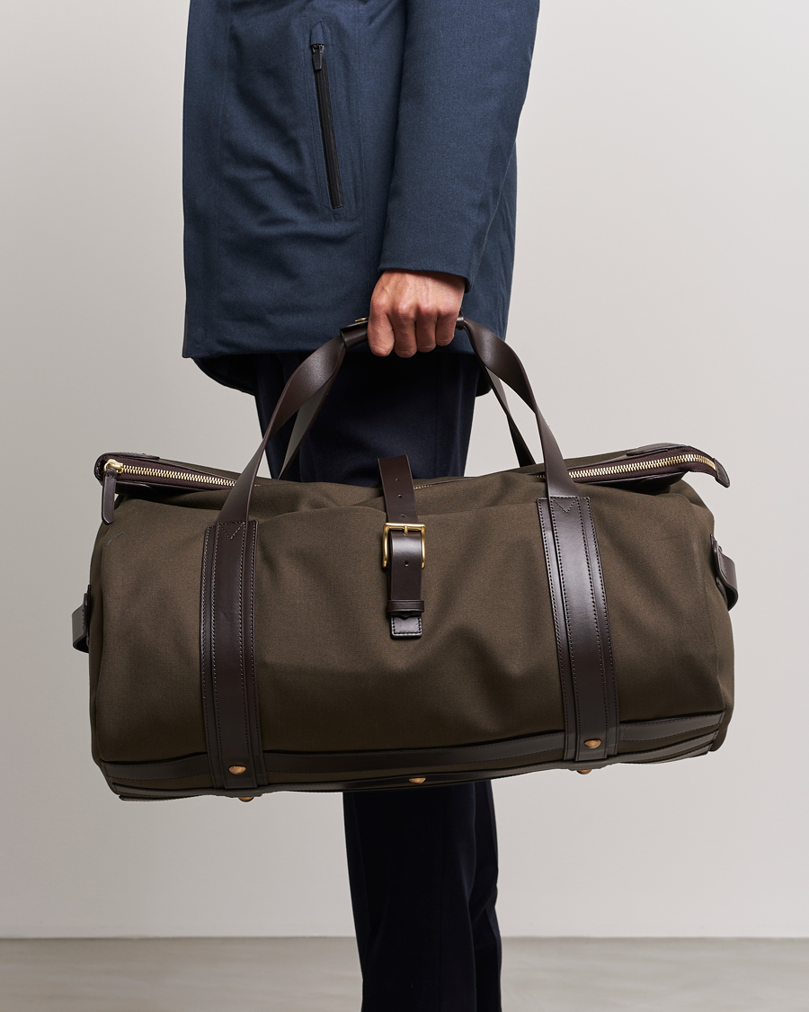 Herre | Tasker | Mismo | M/S Explorer Weekendbag Army/Dark Brown