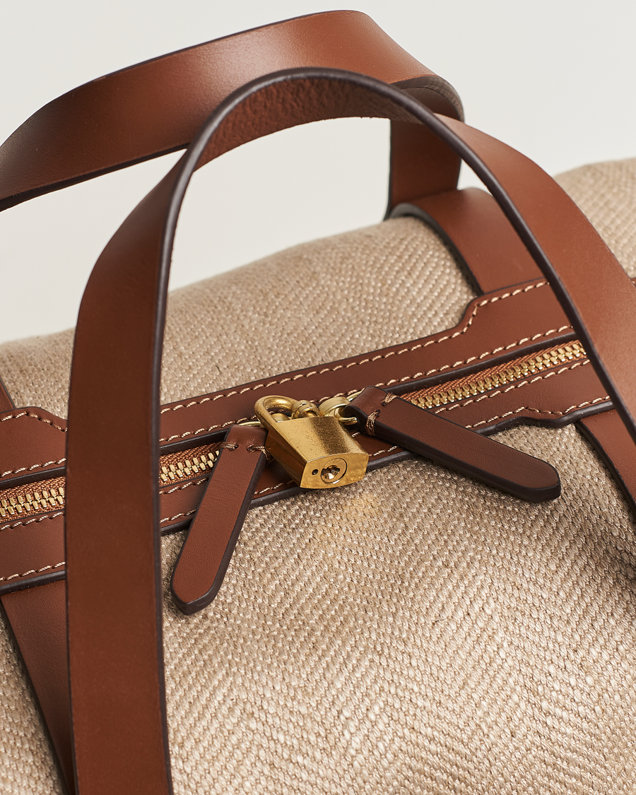 Herre | Mismo M/S Avail 48h Weekendbag Grand Herringbone/Cuoio | Mismo | M/S Avail 48h Weekendbag Grand Herringbone/Cuoio