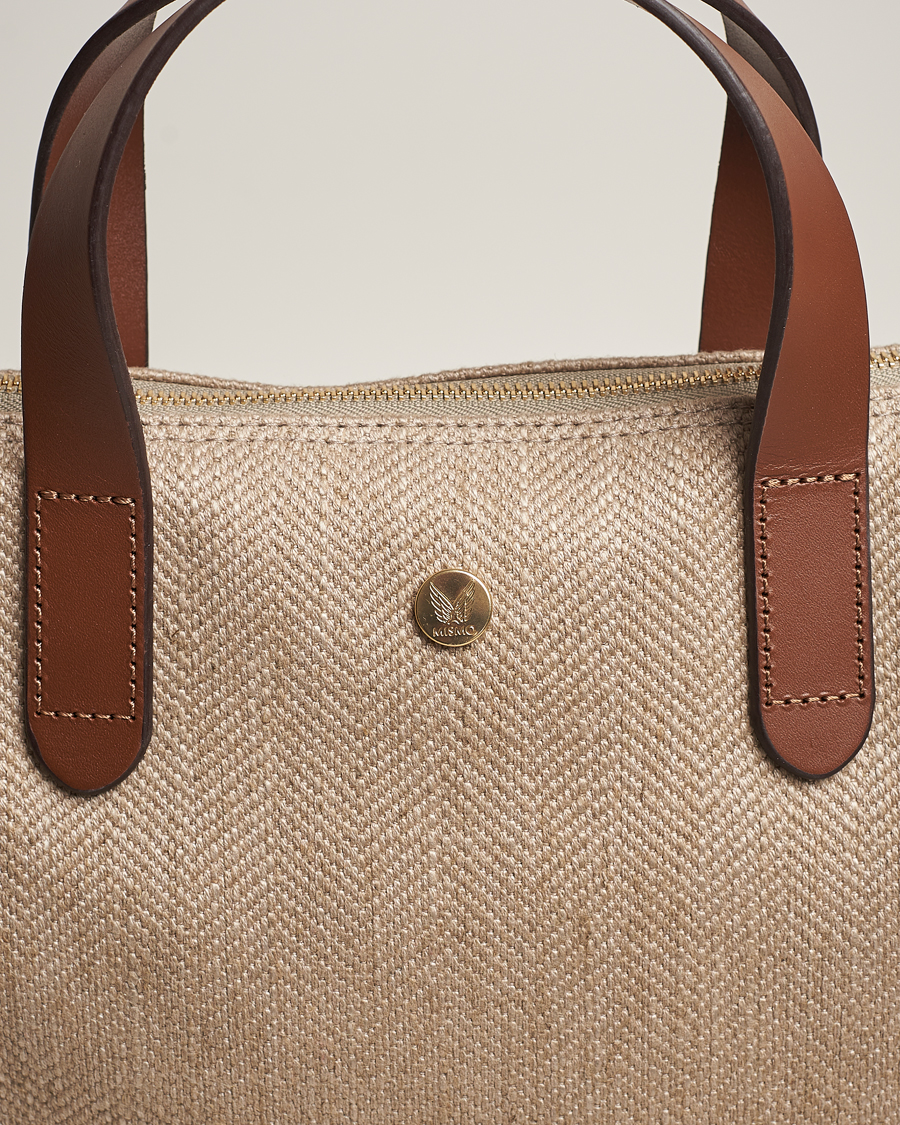 Herre | Mismo M/S Shopper Grand Herringbone/Cuoio | Mismo | M/S Shopper Grand Herringbone/Cuoio