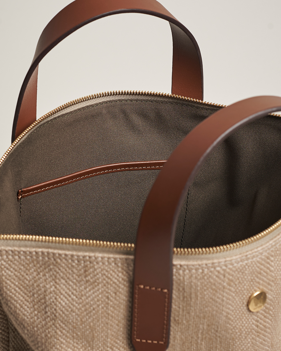 Herre | Mismo M/S Shopper Grand Herringbone/Cuoio | Mismo | M/S Shopper Grand Herringbone/Cuoio