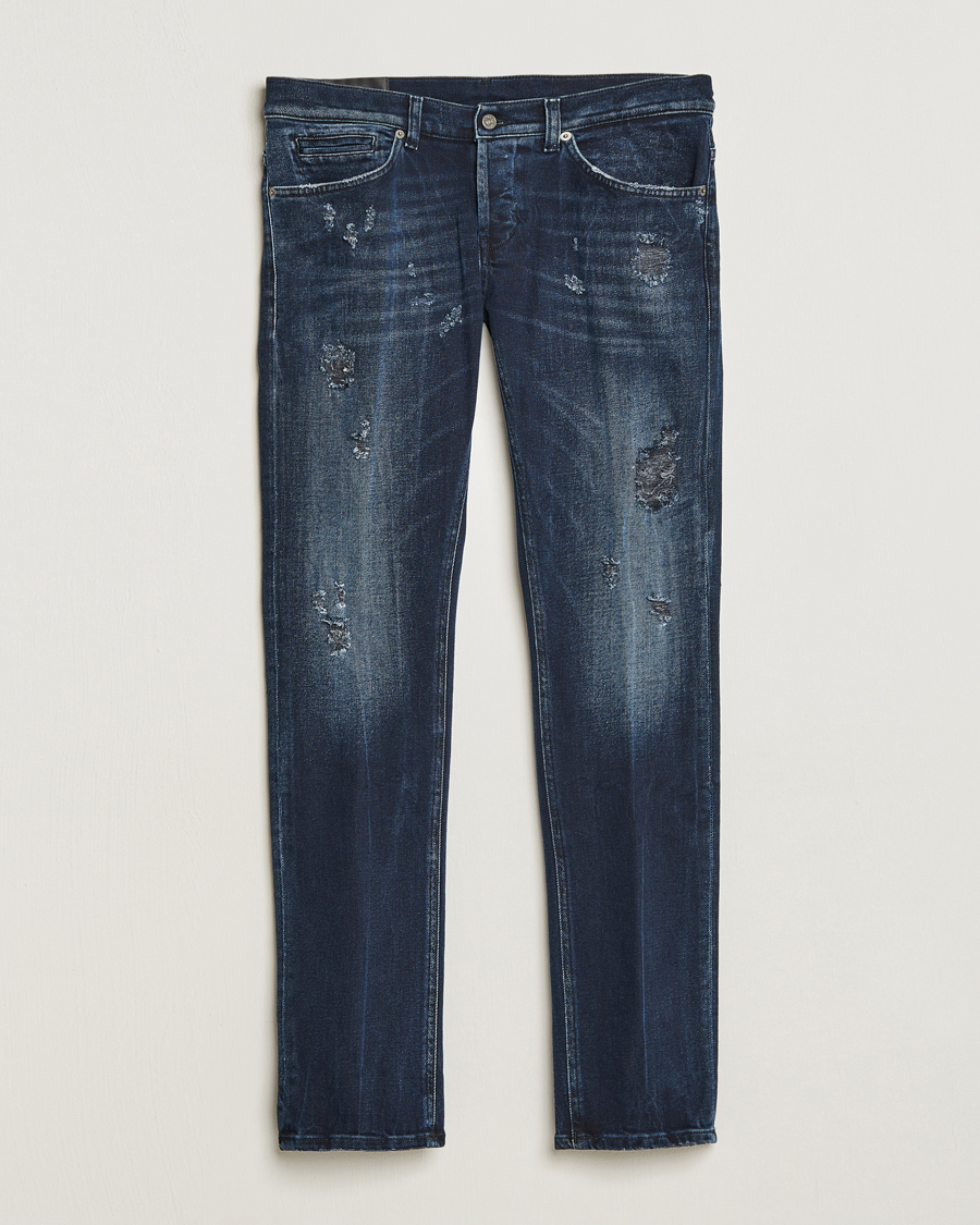Herre | Jeans | Dondup | George Destroyed Jeans Blue Black