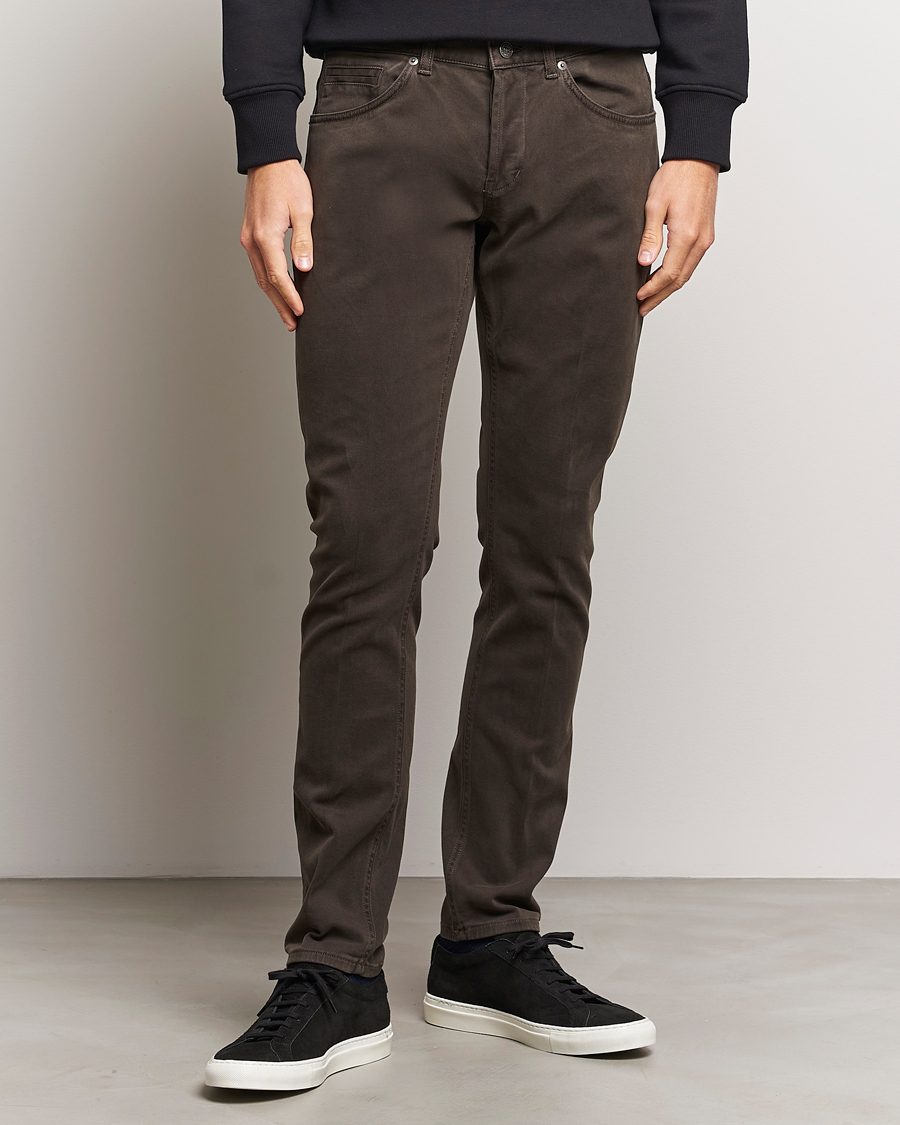 Herre | Jeans | Dondup | George 5-Pocket Jeans Brown