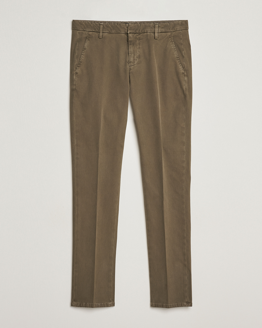 Herre | Bukser | Dondup | Gaubert Chinos Olive Green