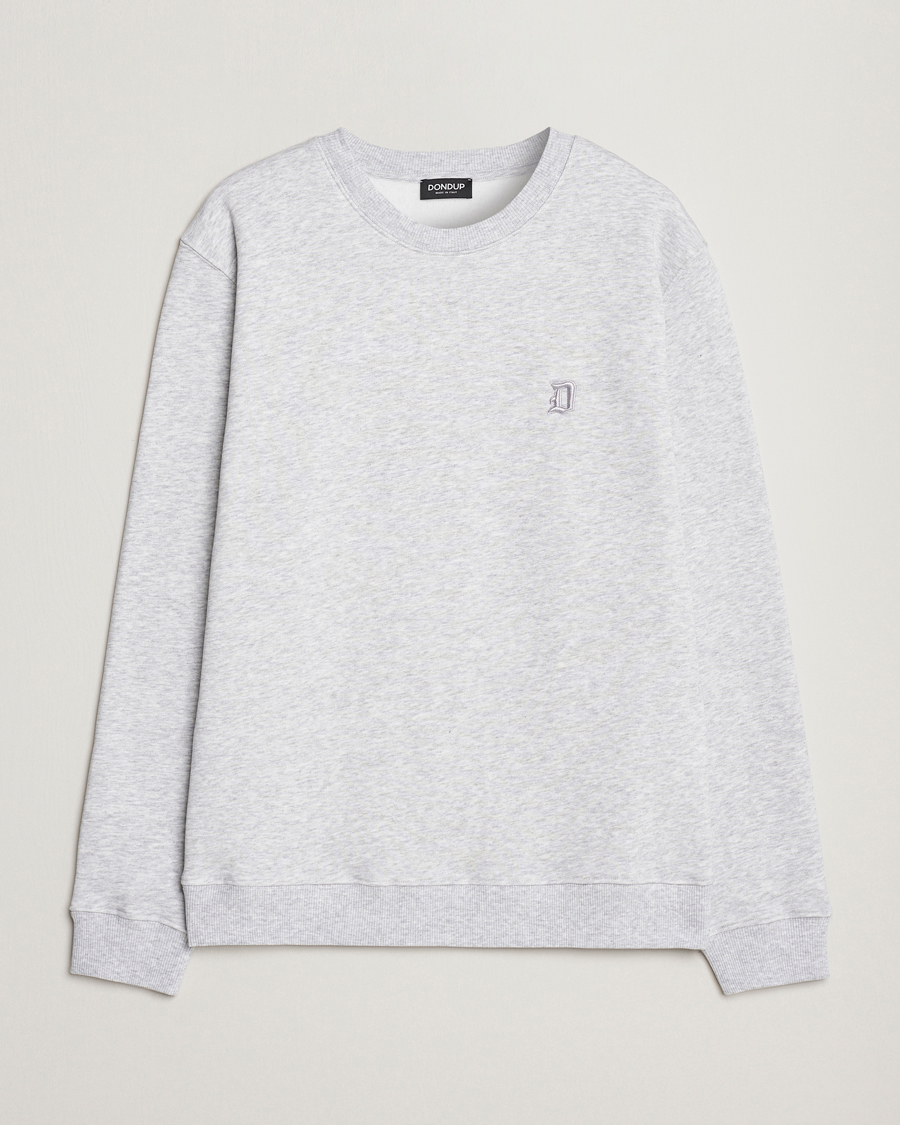 Herre | Trøjer | Dondup | Logo Crew Neck Sweatshirt Light Grey