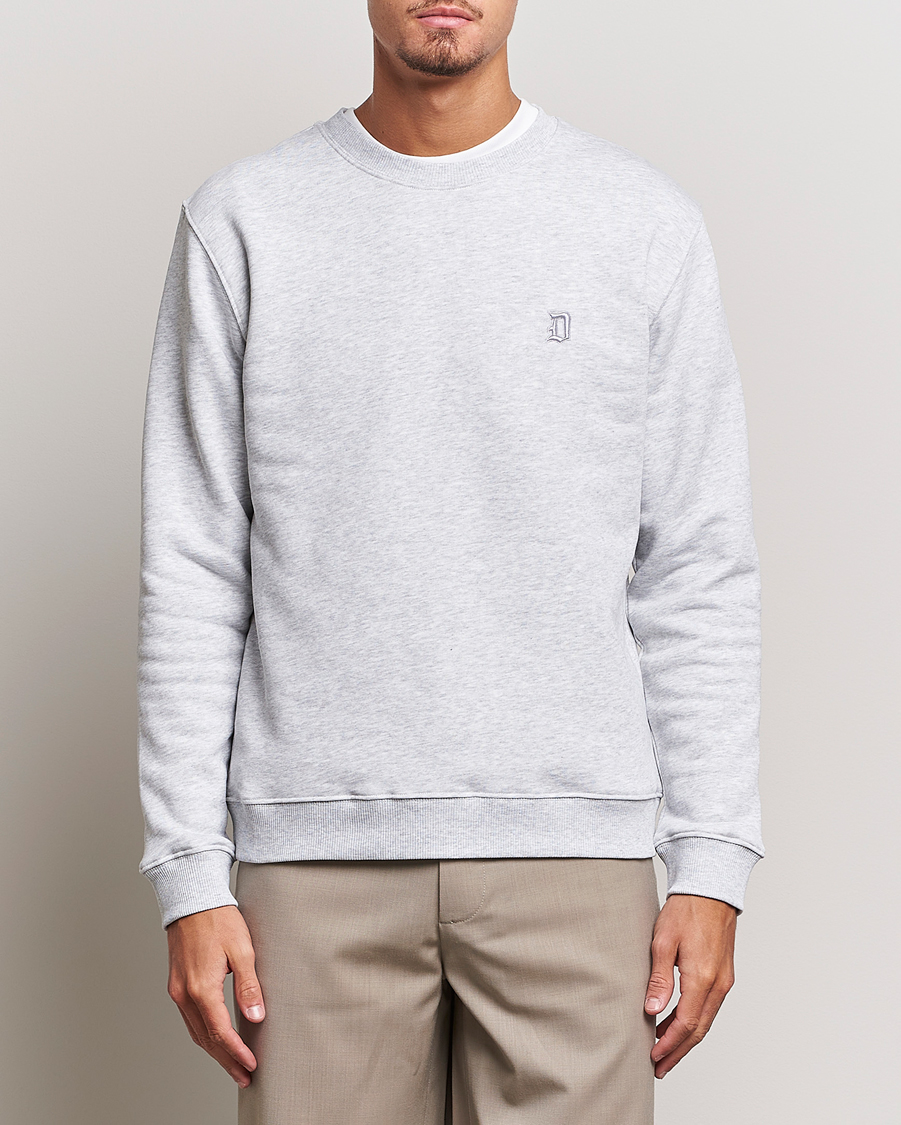 Herre | Trøjer | Dondup | Logo Crew Neck Sweatshirt Light Grey